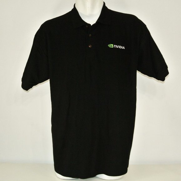 NVIDIA Tech Employee Uniform Black Polo Shirt Size NEW Size S Small - Picture 4 of 9